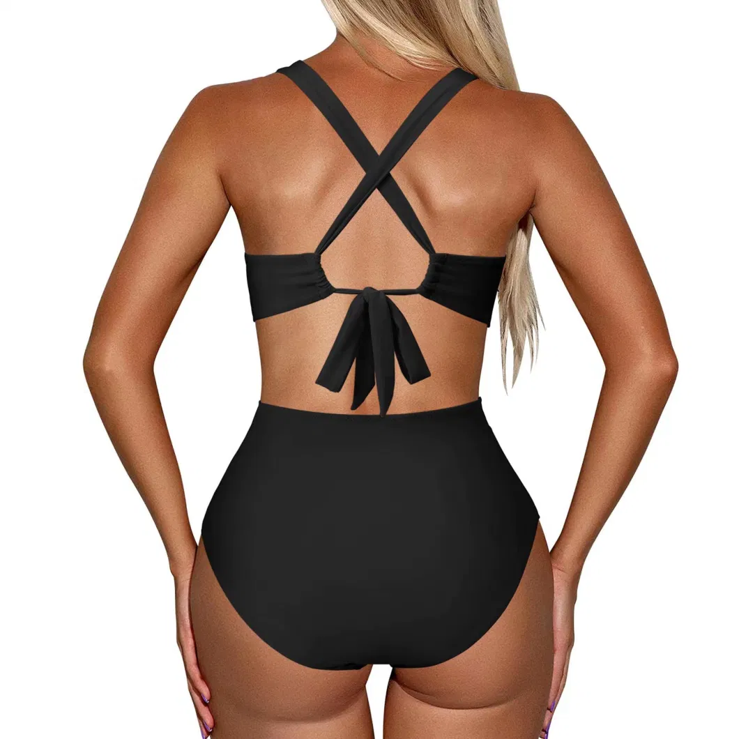 High Fashion Customized One Piece Swim Top Classic Bikini Bottom for Women