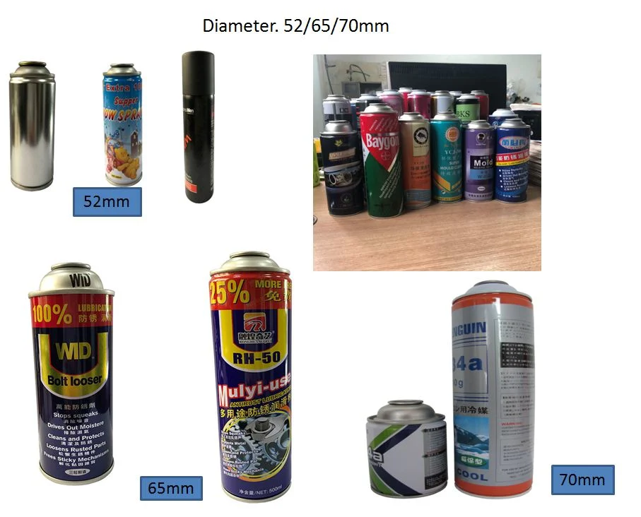 Customized Tinplate Aerosol Can Cone and Dome / Top and Bottom
